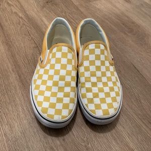 Yellow checkered vans